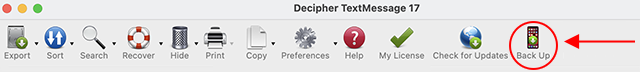 Back up your iPad in order to save and print iPad text messages.