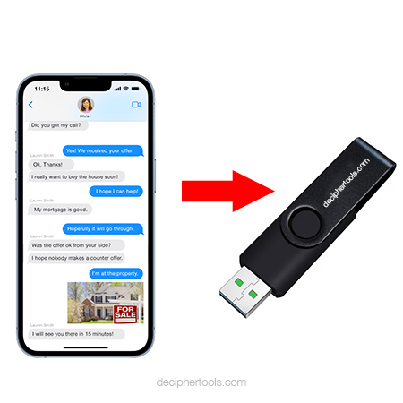 Trusted way to export iPhone text messages to computer with Decipher TextMessage software.